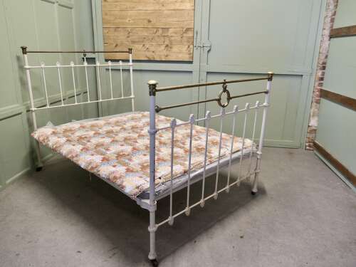 Victorian Brass and Iron Double Bed  All in all an attractive bed and a timeless in design