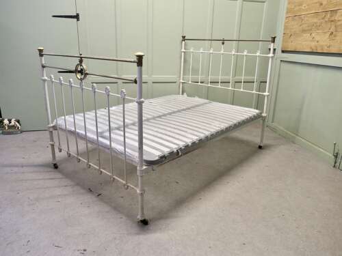 Victorian Brass and Iron Double Bed  All in all an attractive bed and a timeless in design
