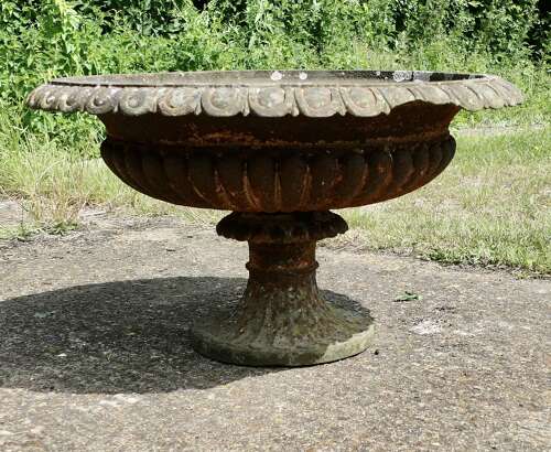 Large 19th century Cast Iron Garden Urn, Garden Jardiniere