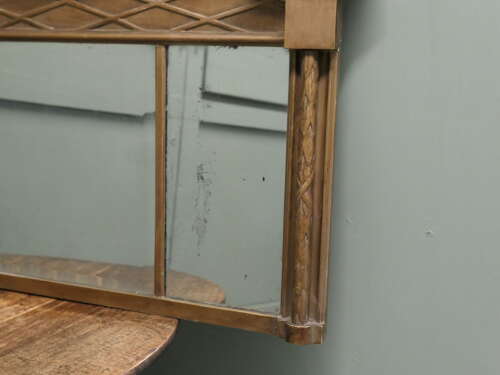 Regency Triple Plate Gilt Mirror or Over Mantle   The Regency gilt Frame is rectangular