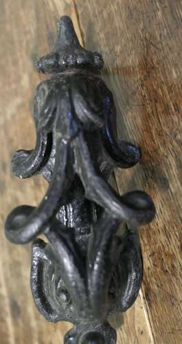 A Heavy Victorian Iron Door Knocker This is a classic Victorian door knocker