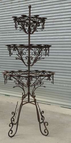 7ft3” Tall Medieval Candelabra. Castle Torchere   We have 4 of these available