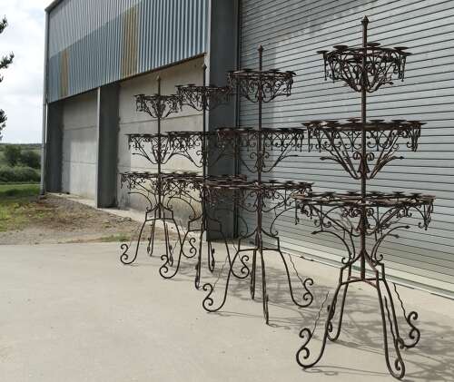7ft3” Tall Medieval Candelabra. Castle Torchere We have 4 of these available