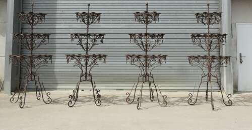 7ft3” Tall Medieval Candelabra. Castle Torchere We have 4 of these available