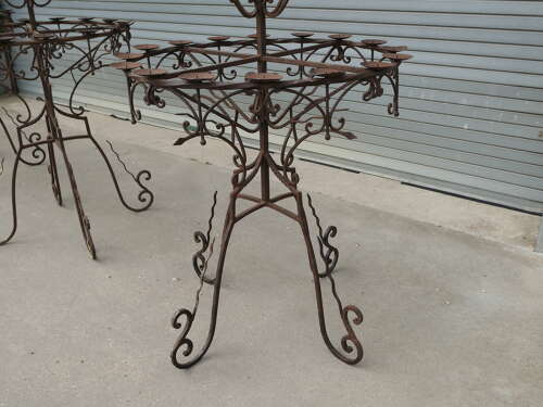7ft3” Tall Medieval Candelabra. Castle Torchere We have 4 of these available