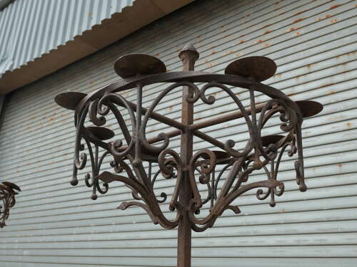 7ft3” Tall Medieval Candelabra. Castle Torchere We have 4 of these available