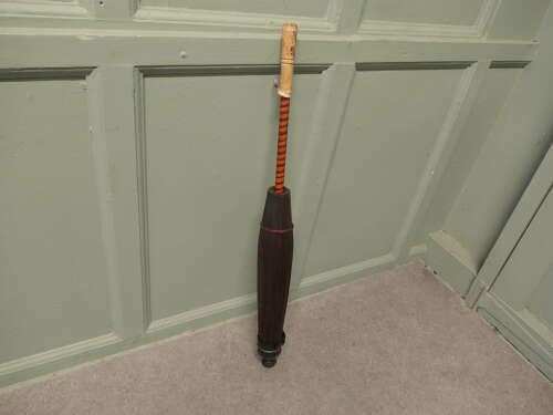 Hand Made Art Deco Painted Bamboo Parasol  This Charming Piece, made in bamboo, the paraso