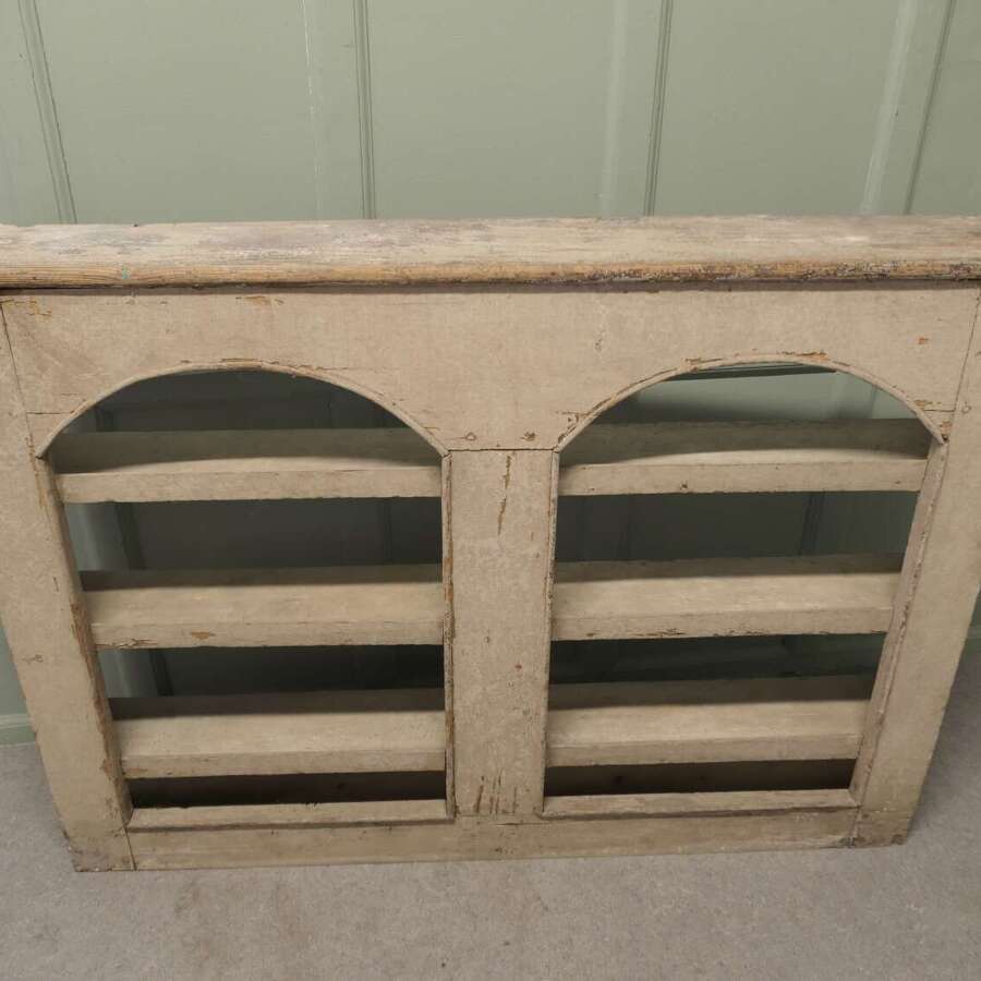 Early 19th century French Pine Shelved Alcove Cupboard   This is a wonderful old