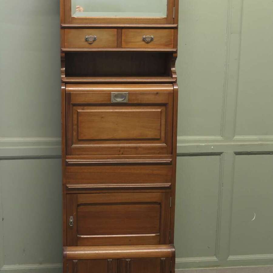 Early French Marine Vanity Cabinet with Sink for a Yacht or Boat  This amazing piece is