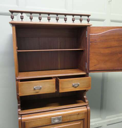 Early French Marine Vanity Cabinet with Sink for a Yacht or Boat This amazing piece is