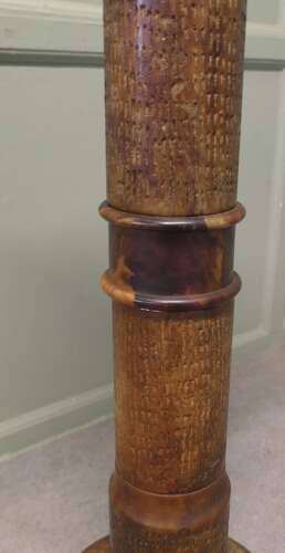 Honey Coloured Marble Pedestal Column This is a heavy piece