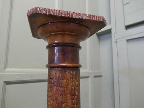 Honey Coloured Marble Pedestal Column This is a heavy piece
