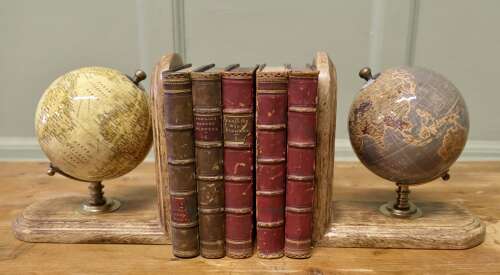 A Set of Bookends for the Geography Student   A very attractive pair