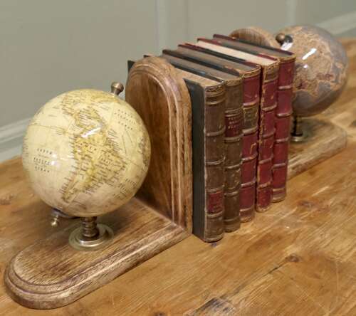 A Set of Bookends for the Geography Student   A very attractive pair