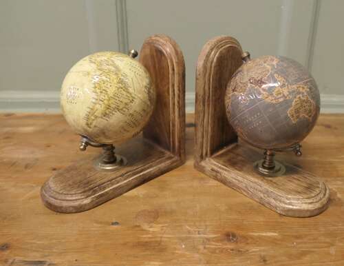 A Set of Bookends for the Geography Student   A very attractive pair