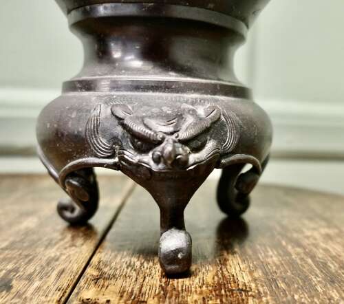 A Pair of Large Japanese Bronze Vases, Meiji Period