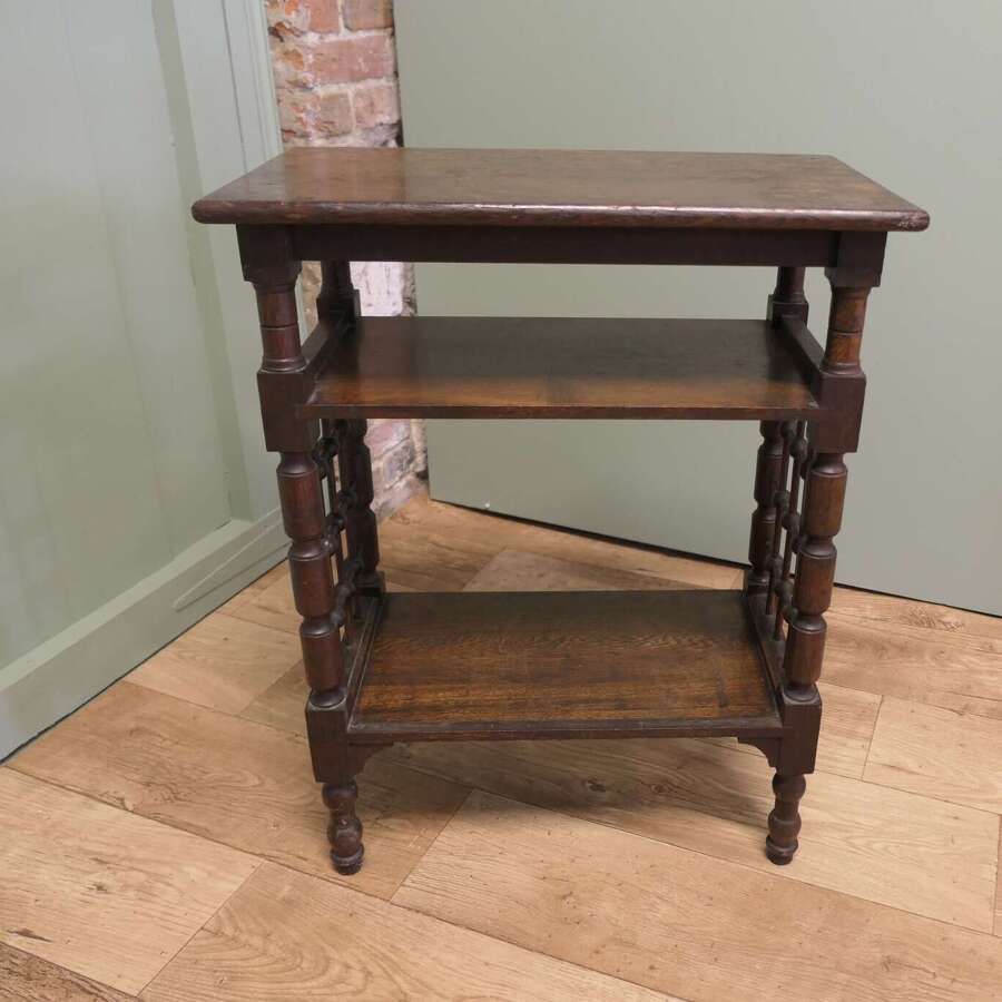 Antique Arts and Crafts Oak Side Table by Leonard Wyburd   This piece is being offered fro
