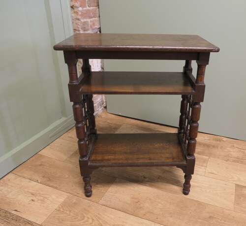 Antique Arts and Crafts Oak Side Table by Leonard Wyburd   This piece is being offered fro
