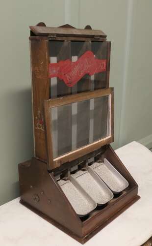 Knight’s Castile Soap Shop Display, Mechanical Dispensing Cabinet This is a very rare p