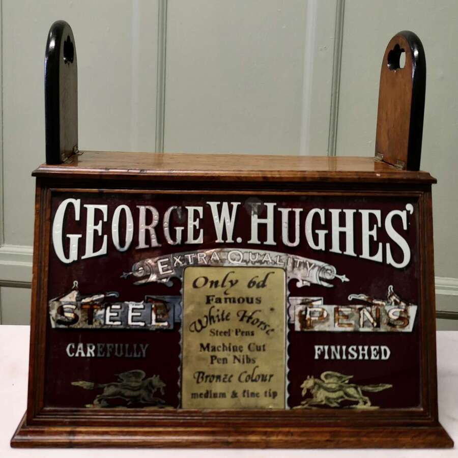 Victorian Advertising Stationers Cupboard, Shop Display Pen Cabinet A lovely piece of Vict