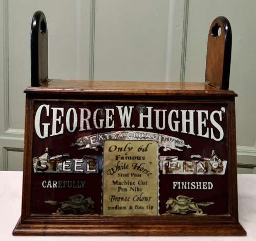 Victorian Advertising Stationers Cupboard, Shop Display Pen Cabinet A lovely piece of Vict