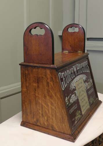 Victorian Advertising Stationers Cupboard, Shop Display Pen Cabinet A lovely piece of Vict