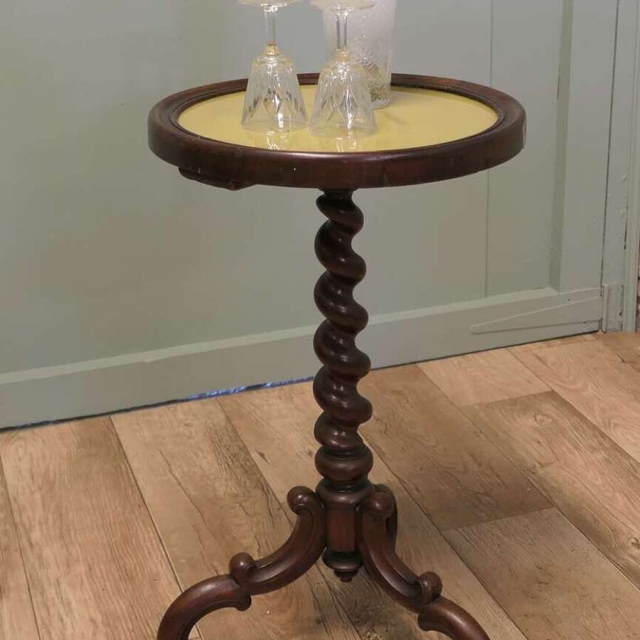 Victorian Wine Table or Occasional Table  This lovely table stands on a very attractive Ba