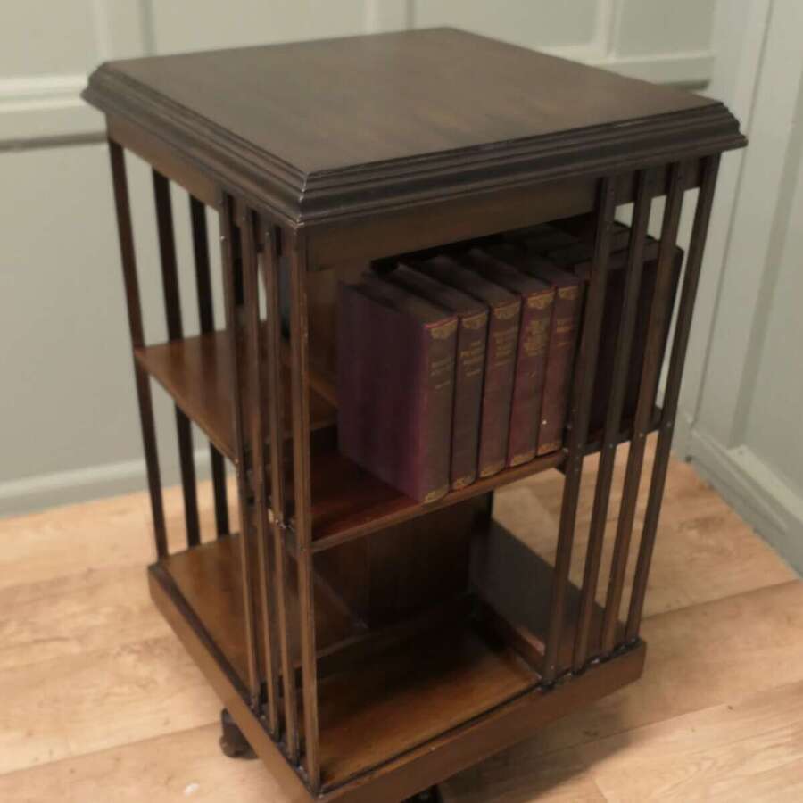 A Revolving Library Bookcase   The Bookcase is excellent Quality it has access to the book