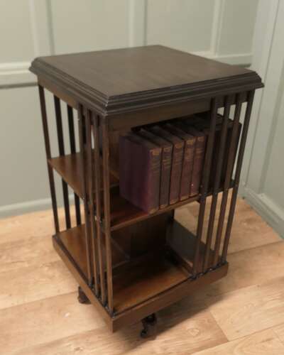 A Revolving Library Bookcase   The Bookcase is excellent Quality it has access to the book