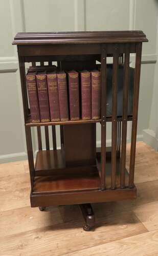 A Revolving Library Bookcase The Bookcase is excellent Quality it has access to the book