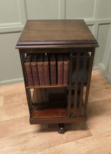 A Revolving Library Bookcase The Bookcase is excellent Quality it has access to the book