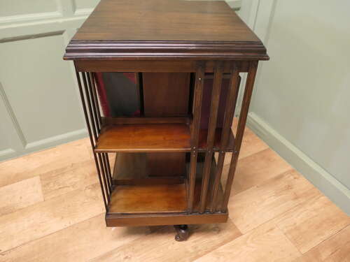 A Revolving Library Bookcase The Bookcase is excellent Quality it has access to the book